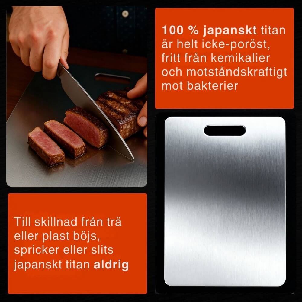 Japansk Titan Skärbräda - Skärbrädan som håller livet ut
